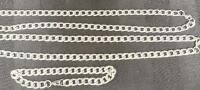 3 New Cuban-Style Necklaces With Matching Bracelet