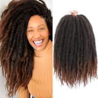 New Fulcrum Marley Hair 16 Inch, 6 Packs Marley Twist Braiding Hair, Afro Kinky Marley Twist Crochet Hair For Black Women (16Inch (Pack of 6), T30#)