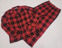 New Men's Sz. Large Pajama Village Plaid Pajama Set