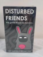 New , Sealed - " Disturbed Friends " Party Card Game . Ages 18+ , 4-10 players & 20-90 minute game time