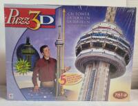 New , Sealed - PUZZ3D " CN Tower " 4D Puzzle . 761pcs , 5ft. Tall when assembled & Glows in the Dark