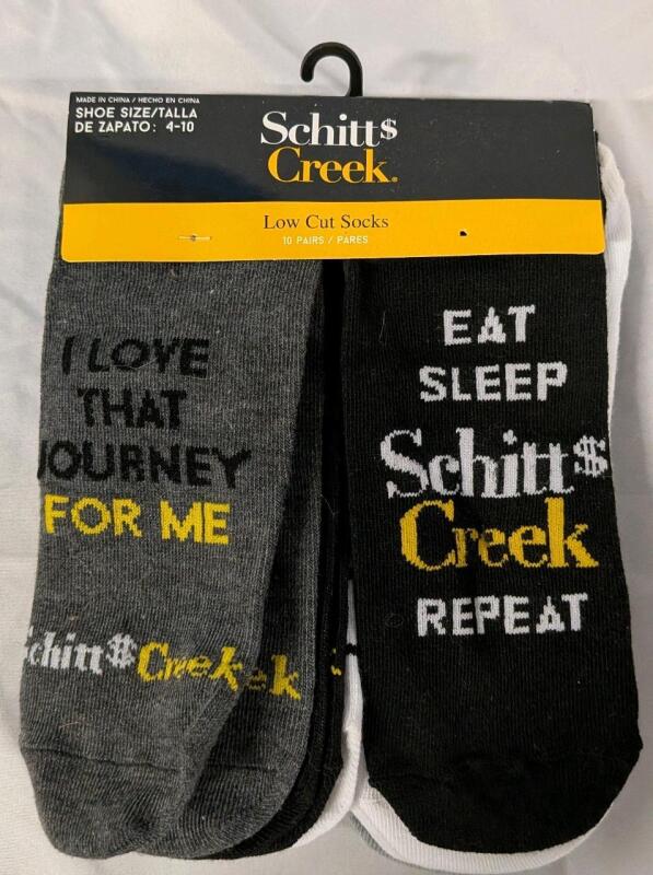 10 New Pairs of Size 4-10 Schitts Creek Low Cut Socks