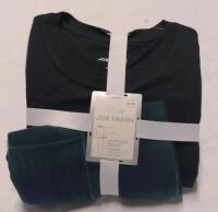 New Size XL Joe Fresh men's pajama set, Black and Green