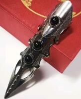 New Gothic Jointed Finger Armour/Ring - Adjustable