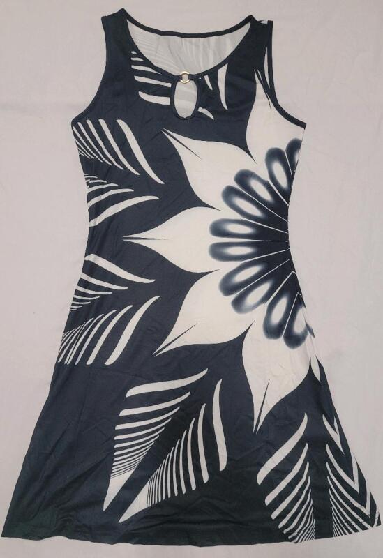 New Women's Sz. Small Sleeveless Summer Tank Dress w/Floral Print