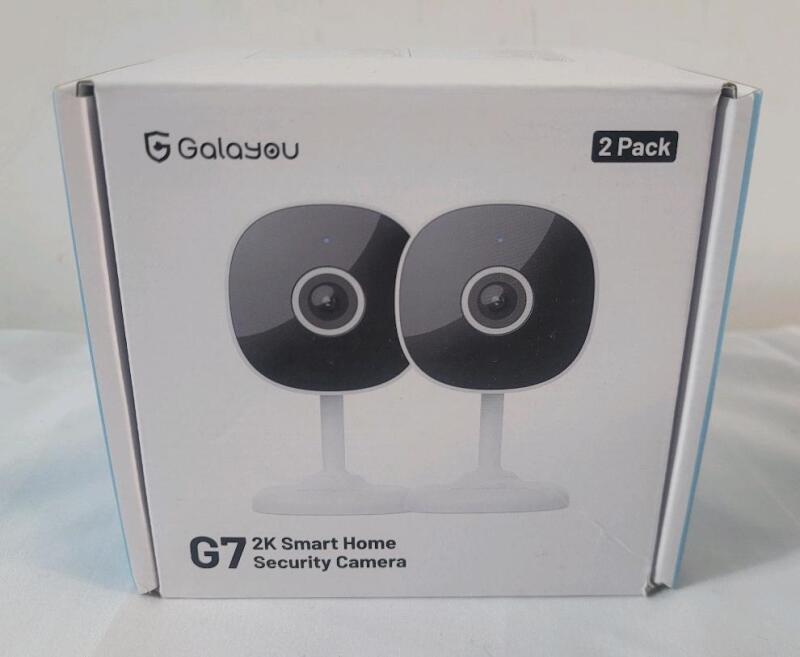 New - Galayou G7 2-Pack 2K Smart Home Security Camera . iOS & Android Compatible .