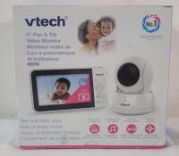 Vtech 5" Pan & Tilt Video Baby Monitor , Complete . Tested Powers Up