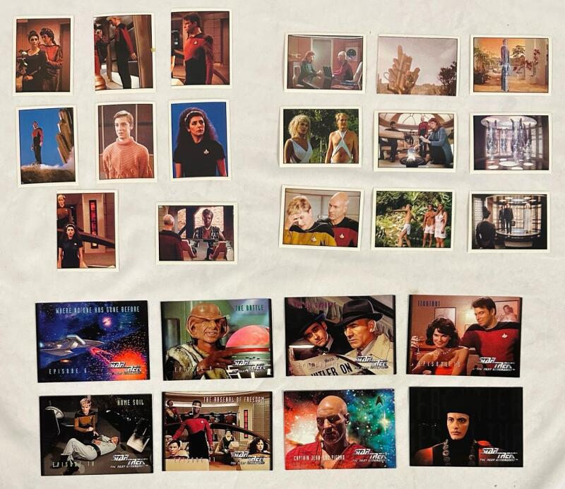 25 Vintage Star Trek: The Next Generation Stickers and Episode Cards