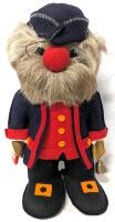 Vintage 1981 FUFEL CANADA Handcrafted Reindeer Fur & Felt TOWN CRIER Doll With Tag, 15" Tall, Originally Retailed $62