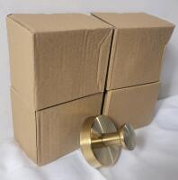 Four (4) New Bronze Finish Peel N' Stick Towel Hook . Measures 2 &frac14; diameter &times; 2"