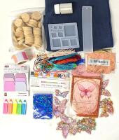 New Crafting: Silicone Molds For Resin Bookmarks +, Tassels, Round Wood Disks, Mica Powder For Resin, Holographic Butterfly Stickers, Metallic Foil, Sticky Notes & Label Stickers