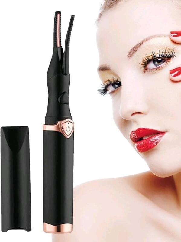 New Heated Eyelash Curler - Wireless, Rechargeable Portable Heated Lash Curler with Temperature Control Function for Hurtless Quick Natural Curling, Long Lasting Eye Lashes