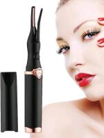 New Heated Eyelash Curler - Wireless, Rechargeable Portable Heated Lash Curler with Temperature Control Function for Hurtless Quick Natural Curling, Long Lasting Eye Lashes