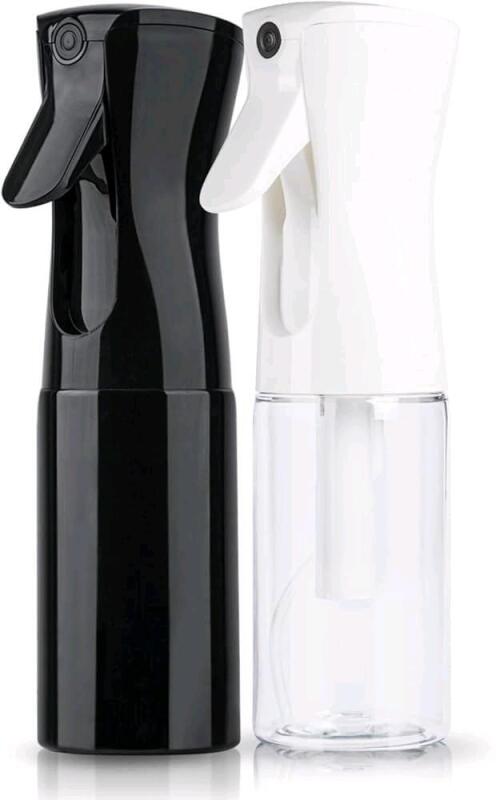 2 New 200ml Continuous Spray Misting Bottles, Great For Makeup, Cleaning & Misting Plants + Pets