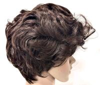 New Curly Male Curly Brunette Hard Front Wig