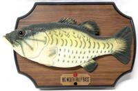 Vintage 1999 BIG MOUTH BILLY BASS, Wallmounted Animatronic Singing Fish Kitsch - 9.75" Tall [Tested For Power, Uses 4 "C" Batteries - Not Included)