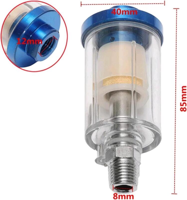 New 1/4" Water Oil Separator Inline Air Hose Filter Moisture Trap for Compressor Spray Paint Airbrush Pneumatic Tool Parts