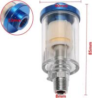 New 1/4" Water Oil Separator Inline Air Hose Filter Moisture Trap for Compressor Spray Paint Airbrush Pneumatic Tool Parts