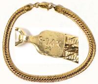 WOW!! Stamped GM F 14K Gold 7.5 grams 0.25" Wide &times; 7.75" Long, Acid Test Performed At 14K Level
