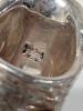 Vintage Size 8 Signed Bat Ami Israel Sterling Silver Stamped 925 Modernist Birch Bark Textured Ring - 2
