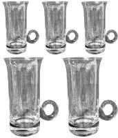 5 Vintage Unsigned Toscany (Possibly Lennox) Hand Blown Highball / Tom Collins Glasses, 5.75" Tall Each, No Chips or Cracks