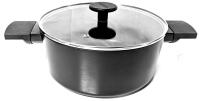New CAROTE 9.5" Diameter Black Non-Stick Pot For All Cook Tops (Gas, Electric, Induction, Ceramic)
