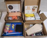 As New Four (4) Makerly Craft & Hobby Kits . Felt Book Cover Kit , Mod Podge Kit , Mandalay Dotting Kit & Mosaic Plantpot Fascinator Kit . All Open Box , Cannot Confirm if Complete or Not