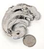 Large Rhinestone Enamel Hokusai-Style Crashing Wave Brooch 2.5" Long - 3