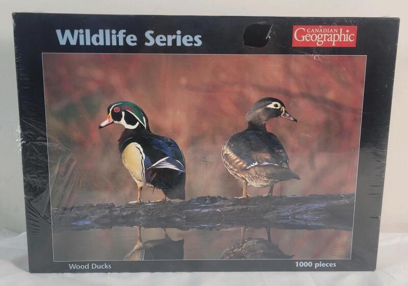 New , Sealed - Canadian Geographic Wildlife Series " Wood Ducks " 1000pc. Puzzle .