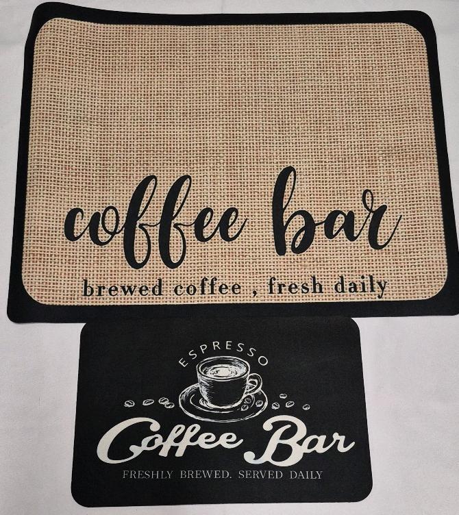 2 New Coffee Bar Mats - Kitchen Mats