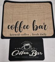 2 New Coffee Bar Mats - Kitchen Mats