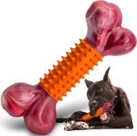 New Ribbed Plastic Dog Chew . 8.5" long