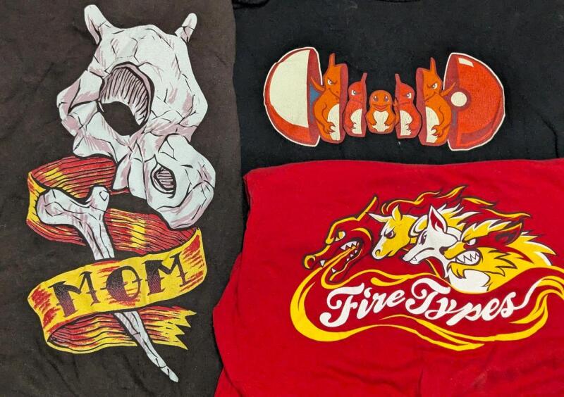 3 Size 2XL/XXL Women's POKEMON Fitted T-Shirts (See Description)