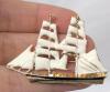 Brilliant AB Rhinestone Starfish Brooch With Nestled Faceted Stone & Sailing Ship Brooches, Up To 1.8" Long - 3