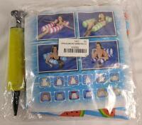 New - 4-in-1 Inflatable Pool Hammock Float Water Chair .