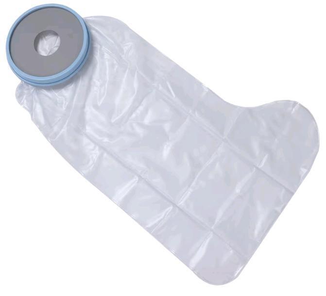 New - Adult Reusable Waterproof Leg Cast Cover or Wound Protector designed for showering / Bathing . Measures 7 &frac34;"&times;27"&times;16.5