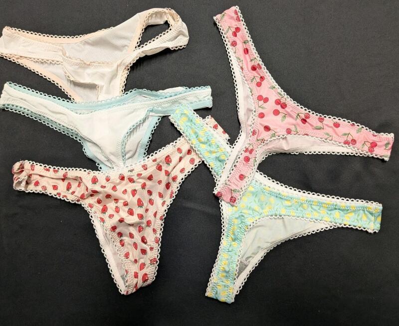 5 Pairs of XS Women's Thong Underwear