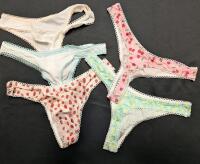 5 Pairs of XS Women's Thong Underwear