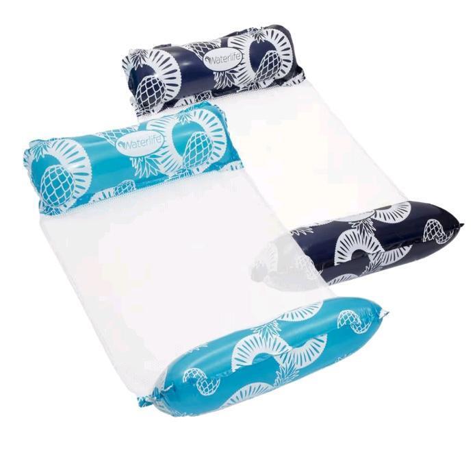 New 2-Pack Pool Hammock Chairs - Inflatable Pool Chair Floats