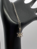 14K White Gold Diamond Pendant and chain stamped - 5