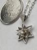 14K White Gold Diamond Pendant and chain stamped - 6