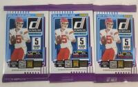 2025 Panini Donruss NFL Football Sealed Trading Card Wax Packs . Three (3) Sealed Packs