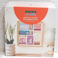 New Mondo Llama Paint-By-Number Matchbook Art Kit