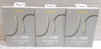 3 New Heyday 6ft Lightning to USB-C Fast Charging Cables