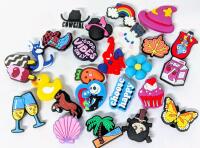25 New Silicone Croc-Style Shoe Charms, Vibes, Flowers, Characters, Snacks + More