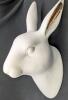 Stellar Ceramic Rabbit Head Wall-Mount, 13.5" Long, No Chips or Cracks, Some Marks & Scuffs - 2
