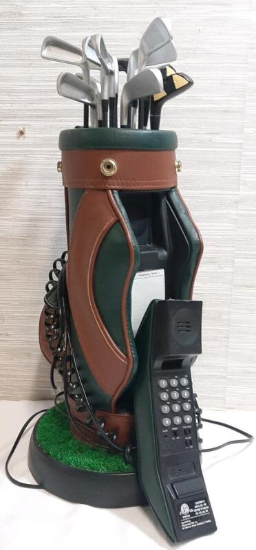Novelty Golf Club Bag Landline Phone | Tested and Works, Measures 16" Tall & 6&frac12;" Wide