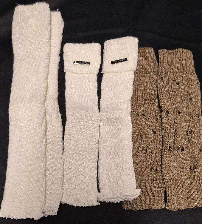 3 New Adult Leg Warmers