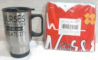 New Nurse Themed Travel Mug & Party Table Cover