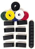 Control Your Cords & Cables! 8 New Self-Adhesive Cable Clips, Long Cable Holder & 6 Rolls of Velcro-Style Cable Ties (Cut To Size)